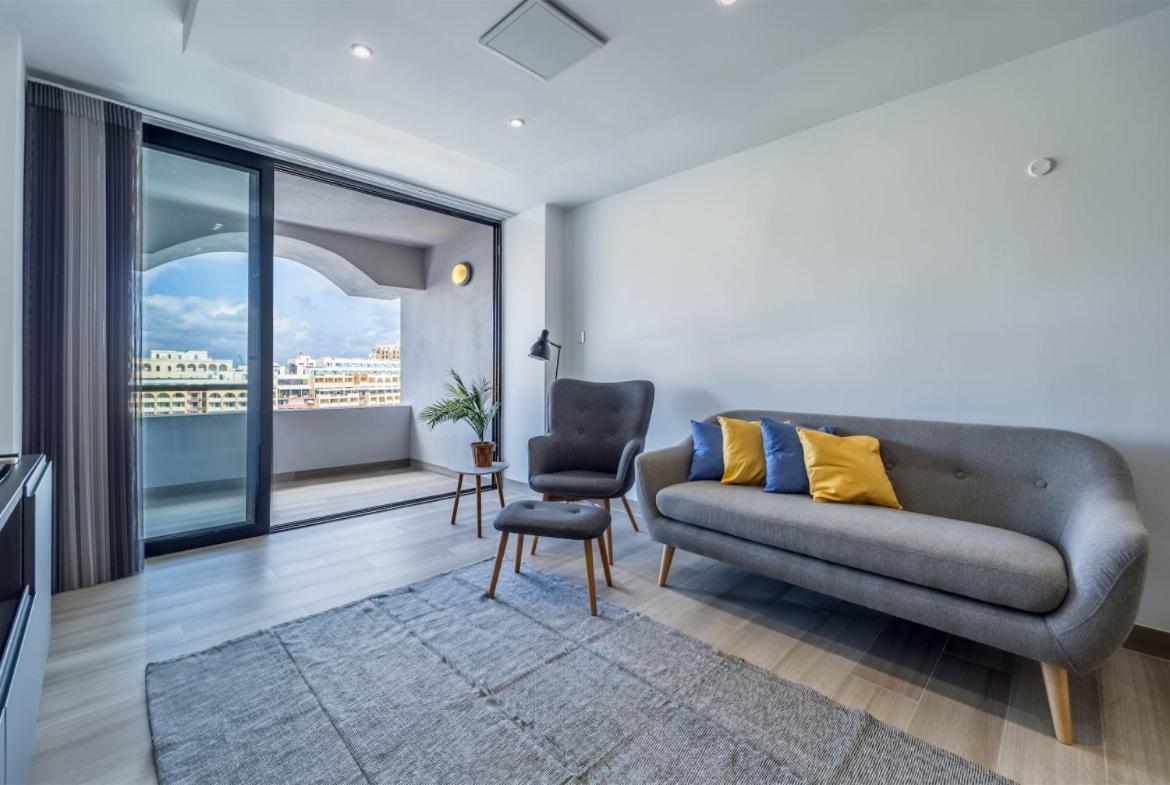 Deluxe Seaview Apartment Saint Julian's Luaran gambar